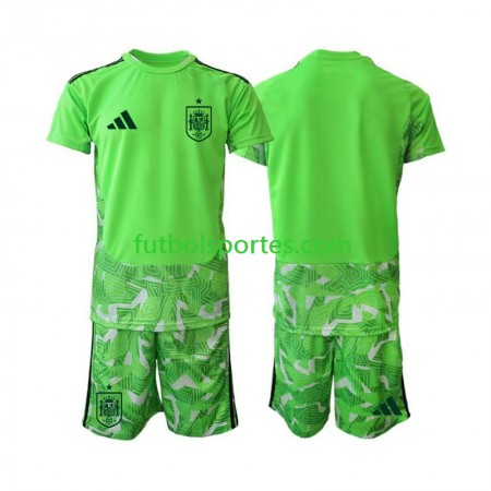 Camiseta España 6th Portero Niño Copa Mundo 2026 Verde